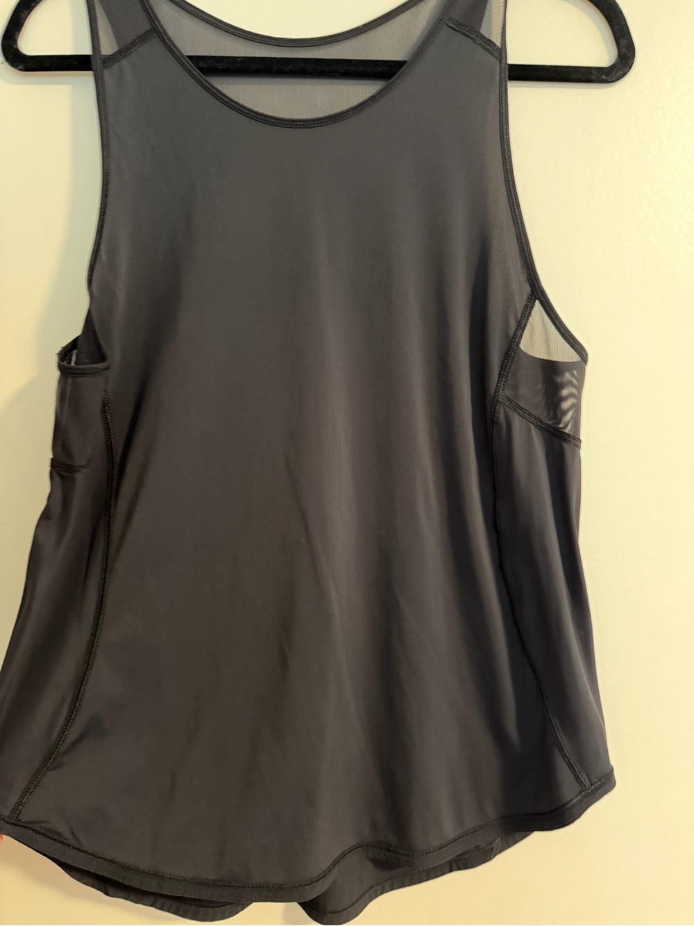 lululemon athletica Black Mesh-Panel Athletic Tank